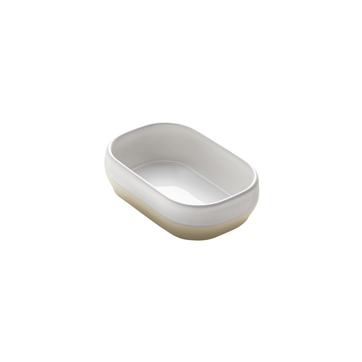 Casserole / Baker Small Dish 6 7/8" x 4 31/6" x 1 3/4'' - Oven Safe - White 6'' 7/8 x 4'' 3/16 x 1'' 3/4