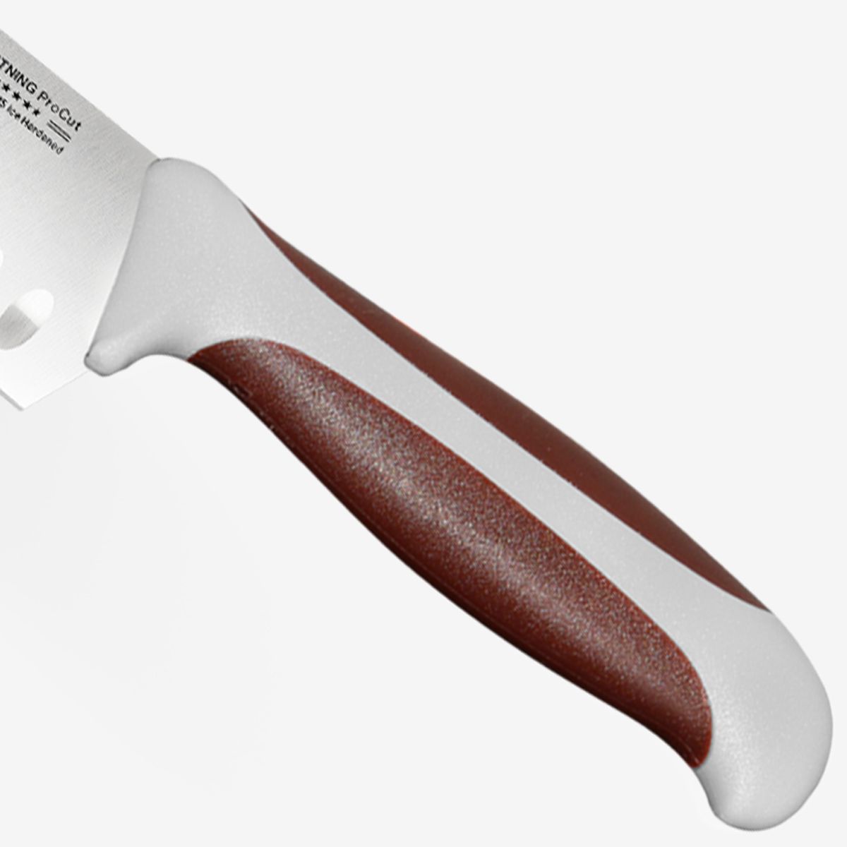 Gunter Wilhelm Thunder Santoku Knife, 5 Inch | Brown and Grey ABS Handle SKU: 10-117-0405