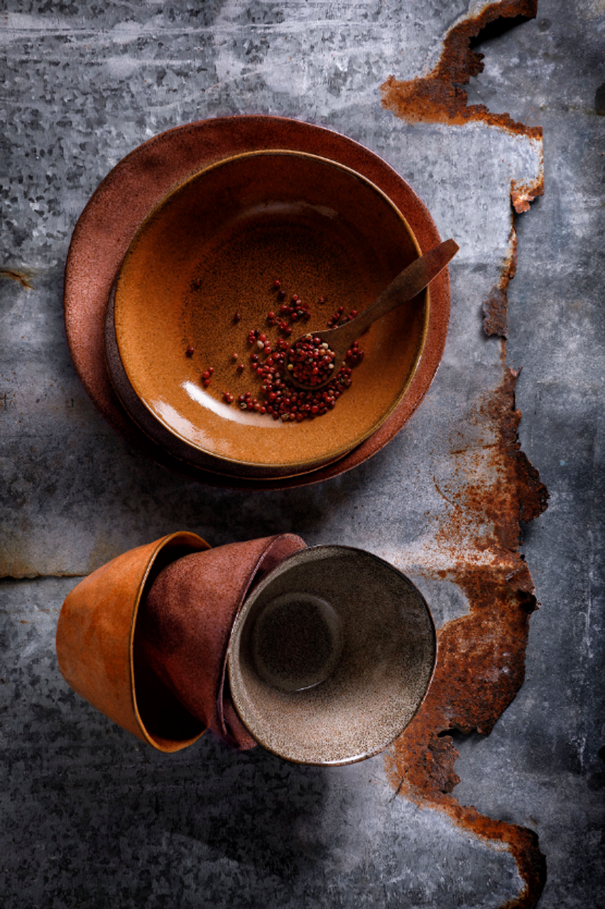 Palmer Schaal Rustique 15 cm 70 cl Stoneware Bruin