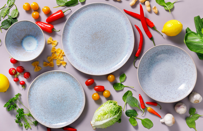 Palmer Schaal Light Blue Sea 15 cm 85 cl Stoneware Wit