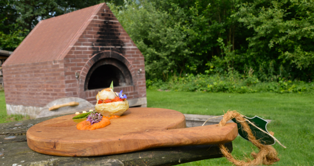 Twents Hout Tapasplank Food Safe 38 x 30 см Hout Bruin 