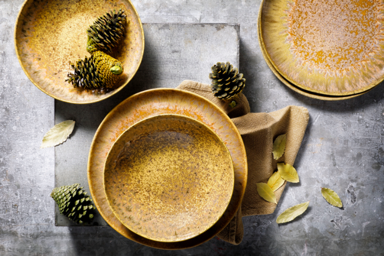 Palmer Bord Forest Rustique 22 cm Stoneware Groen