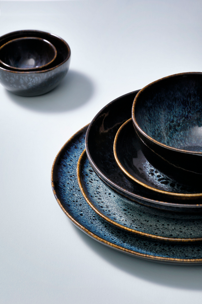 Palmer plate Eccentric 22 cm Stoneware Blue