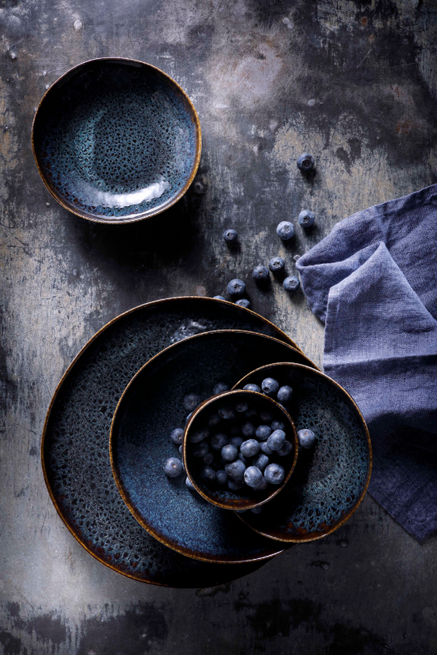 Palmer plate Eccentric 22 cm Stoneware Blue