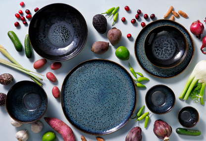 Palmer Schaal Eccentric 11 cm 26 cl Stoneware Blauw