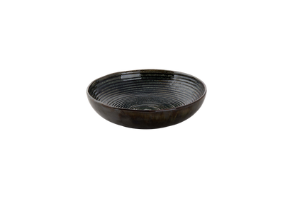 palmer-bord-diep-coupe-metallic-22-cm-groen-stoneware-1-stuk_
