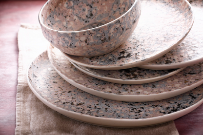 Palmer Bord Confetti 21.5 cm Stoneware Roze