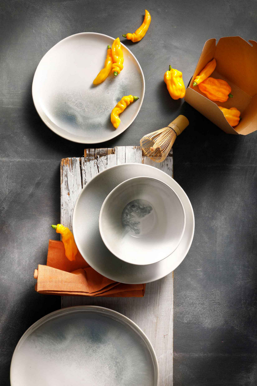 Palmer Bord diep Nordic 22.5 cm Stoneware Wit