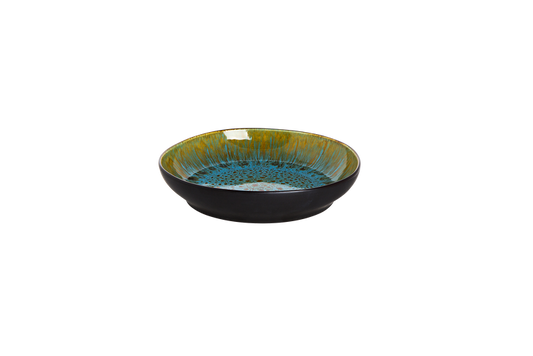 palmer-bord-diep-lotus-21-cm-turquoise-zwart-stoneware-1-stuk_