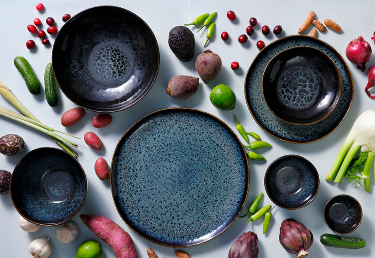 Palmer Schaal Eccentric 7.5 cm 10 cl Stoneware Blauw