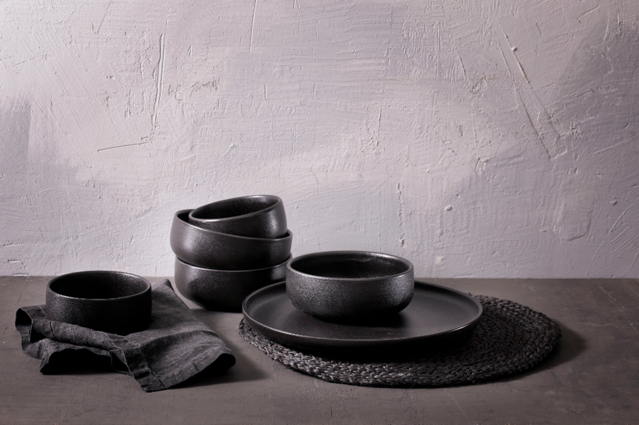 Maastricht Porselein Bowl Universe 15.5 cm Black