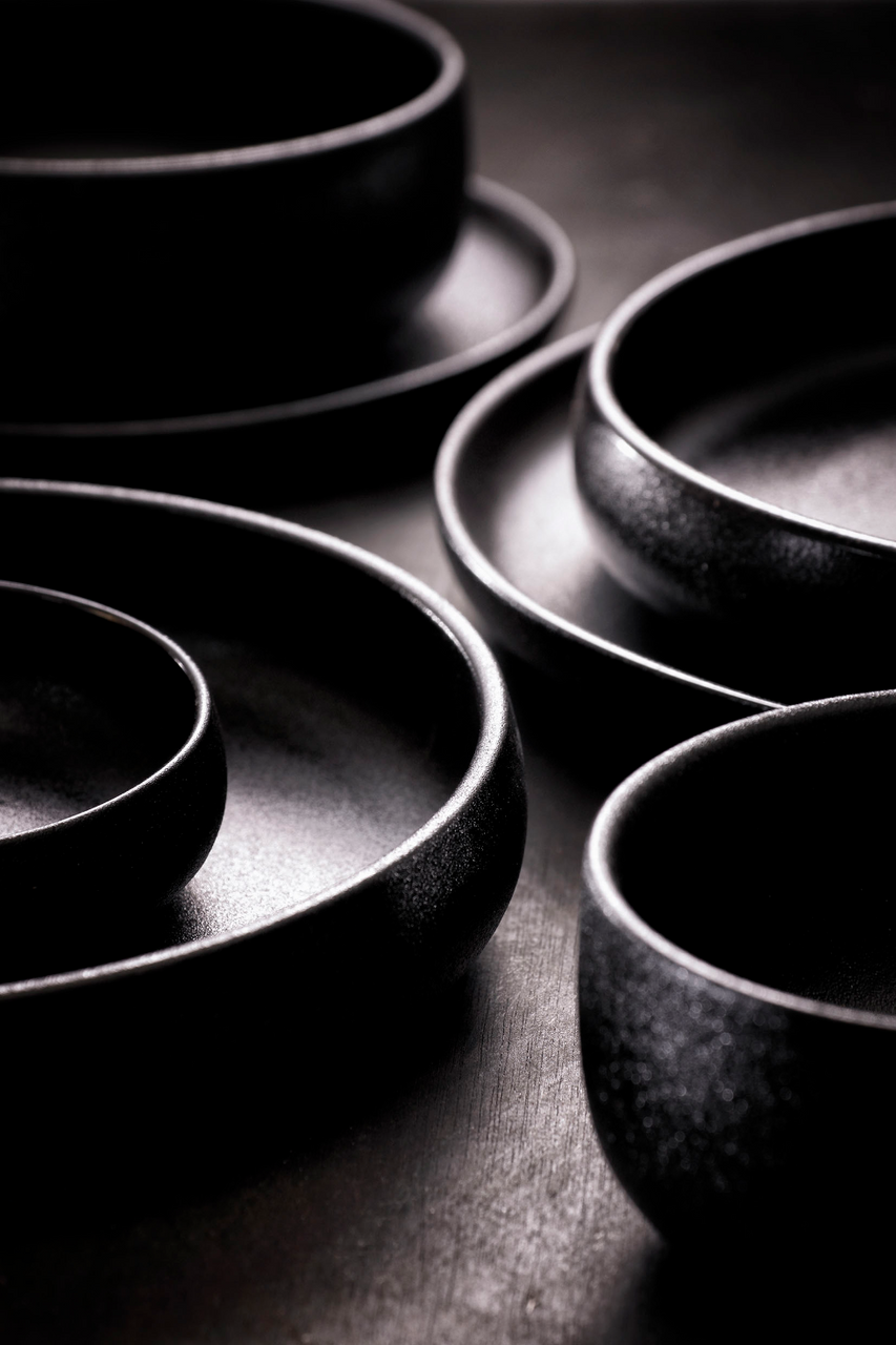 Maastricht Porselein Schaal Universe 11.5 cm 20 cl Zwart