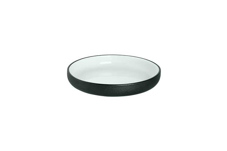 maastricht-porselein-bord-diep-cosmic-20-cm-wit-zwart-porselein-1-stuk_