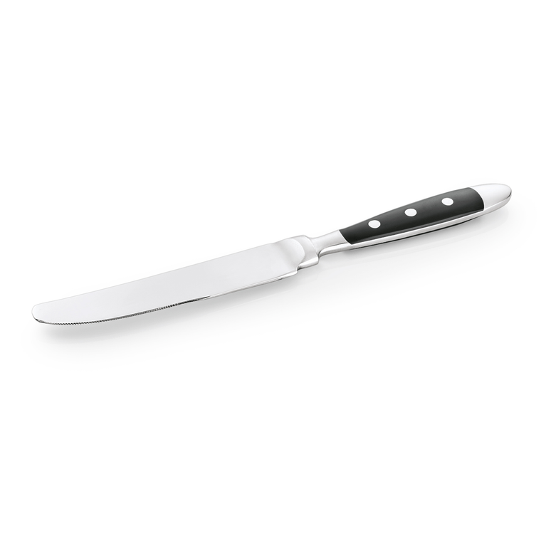 tafelmes-bistro-22-cm-13-0-kunststof-zilver-zwart-1-stuk_