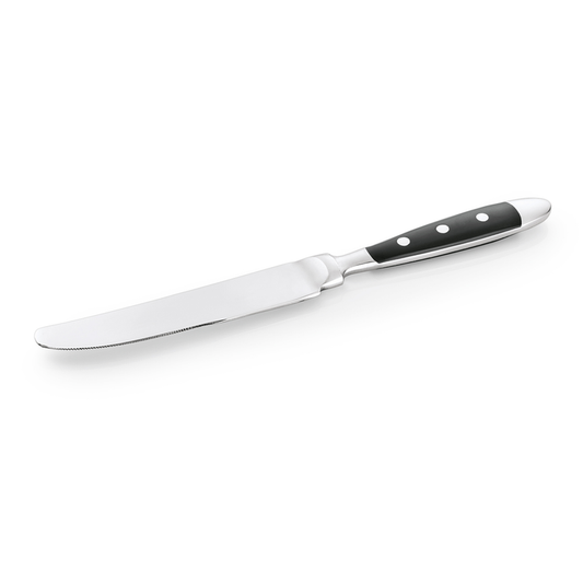 tafelmes-bistro-22-cm-13-0-kunststof-zilver-zwart-1-stuk_