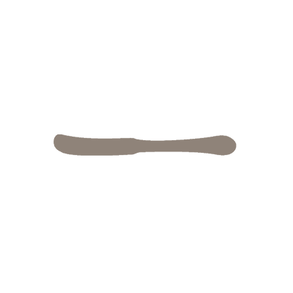 Butter Knife | Solid Handle | Mirror Finish: 6166 