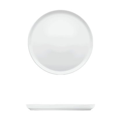 Round Plate Catalog Number: 056 0236 (White) | Dimensions: 4 in (10 cm)