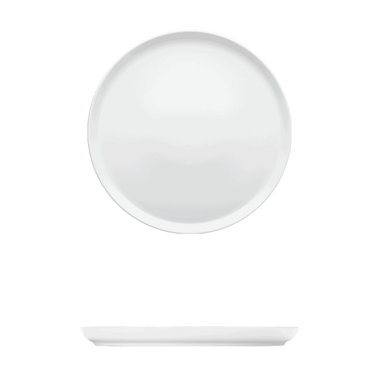Round Plate Catalog Number: 056 0236 (White) | Dimensions: 4 in (10 cm)