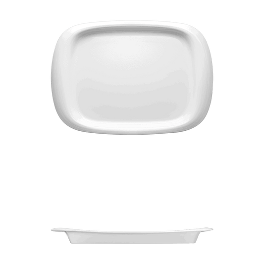 Rectangular Platter | Catalog Number: 010 0048 | Dimensions: 13 3/4 x 9 1/2 in (35 x 24 cm)