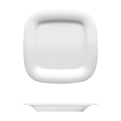 Square Plate | Catalog Number: 010 0035 | Dimensions: 7 3/4 in (19 cm)