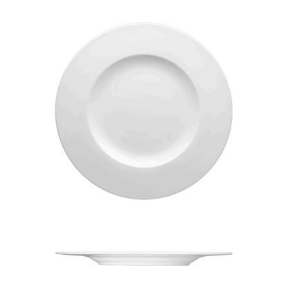 Round Plate Catalog Number: 051 0010 | Dimensions: 11 3/8 in (29 cm)