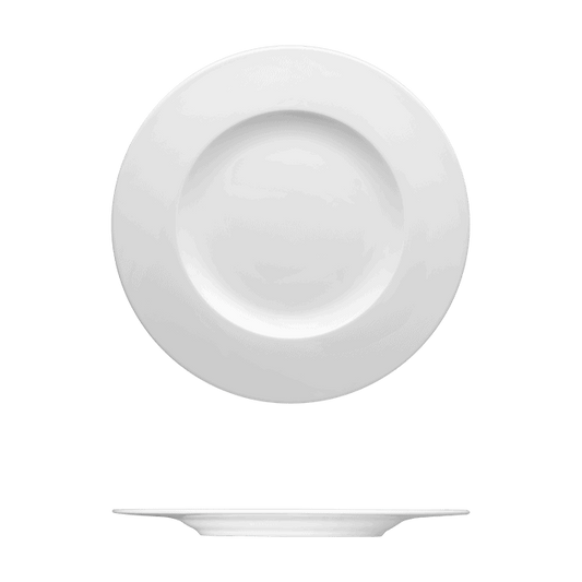 Round Plate Catalog Number: 051 0010 | Dimensions: 11 3/8 in (29 cm)
