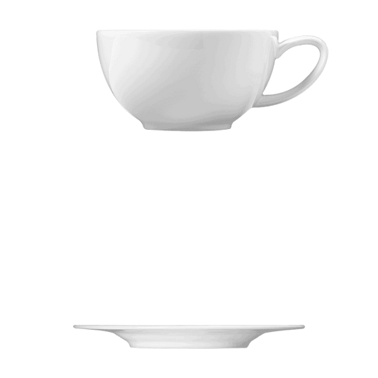Cup || Saucer | Catalog Number: 045 0191 | Dimensions: 8 fl oz (265 ml) || Catalog Number: 046 0182 | Dimensions: 7 1/8 in (18 cm)